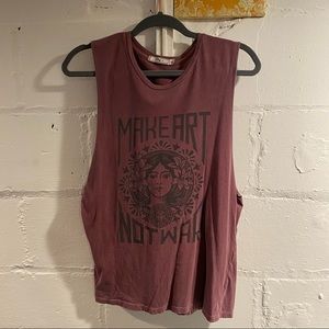 Obey Make Art Not War Muscle Tee